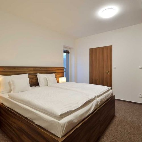 Apartament cu duș cu chicinetă proprie cu 2 camere pentru 4 pers. (se poate solicita pat suplimentar)