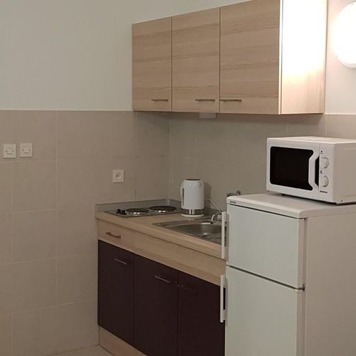 Apartman s balkónem s manželskou postelí s 1 ložnicí s výhledem na moře