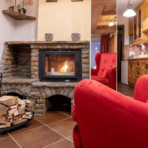 Apartament 2-osobowy z balkonem z widokiem na góry z 1 pomieszczeniem sypialnianym