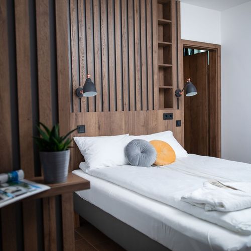 Apartament 6-osobowy na piętrze z widokiem na ogród z 3 pomieszczeniami sypialnianymi