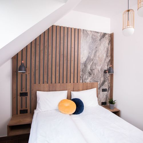 Apartament 4-osobowy na piętrze z balkonem z 2 pomieszczeniami sypialnianymi