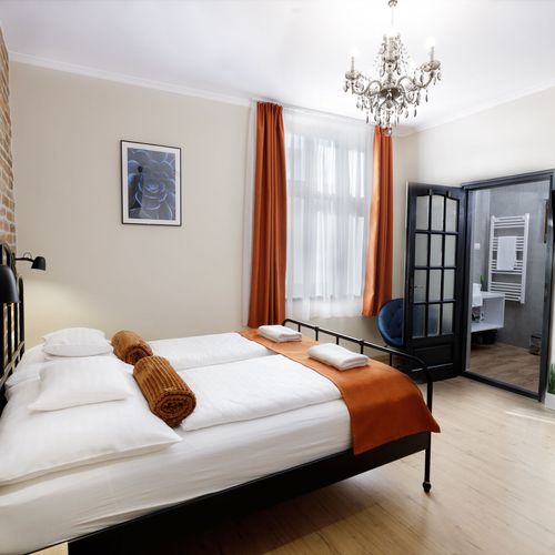 Apartament cu aer condiționat cu bucătărie proprie cu 1 camera pentru 2 pers.