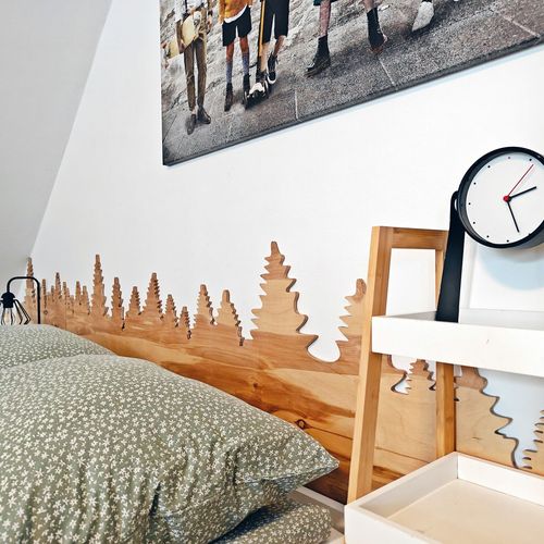Apartament cu vedere spre pădure cu vedere spre munte cu 2 camere pentru 5 pers.