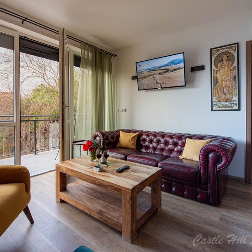 Apartament 2-osobowy z klimatyzacją z widokiem na zamek z 1 pomieszczeniem sypialnianym
