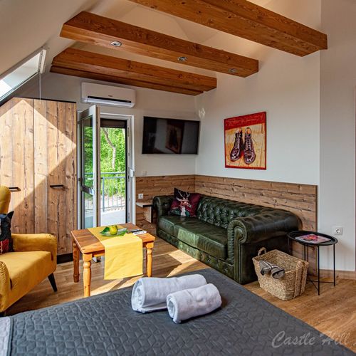Apartament 2-osobowy z balkonem z klimatyzacją z 1 pomieszczeniem sypialnianym