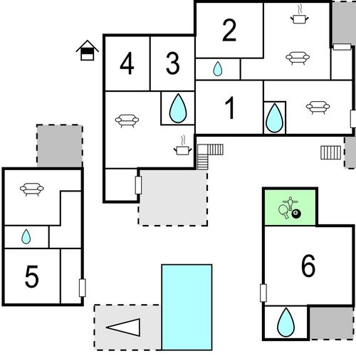 Domek letniskowy 14-osobowy 
