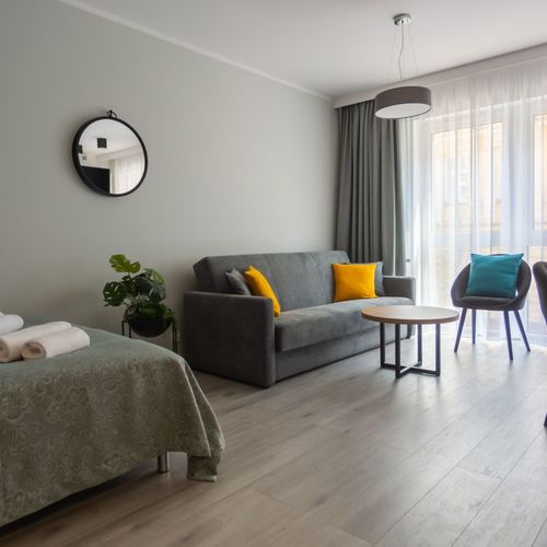 Apartament 2-osobowy z klimatyzacją z 1 pomieszczeniem sypialnianym (możliwa dostawka)