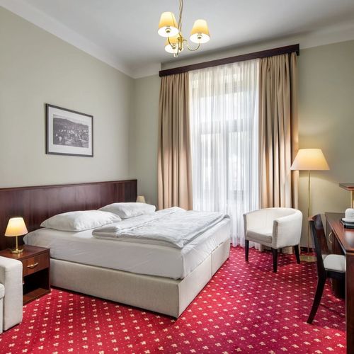 Deluxe Pokoj se sprchou s manželskou postelí