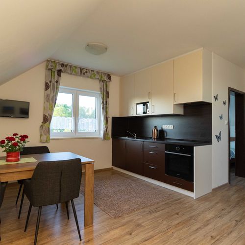 Apartman se sprchou s vlastní kuchyňkou pro 4 os.