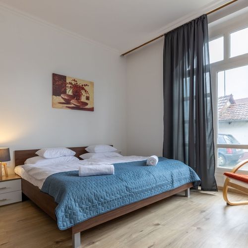 Apartament 2-osobowy z klimatyzacją z widokiem na dziedziniec z 1 pomieszczeniem sypialnianym