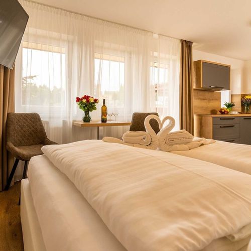 Apartament cu duș cu bucătărie proprie pentru 2 pers.