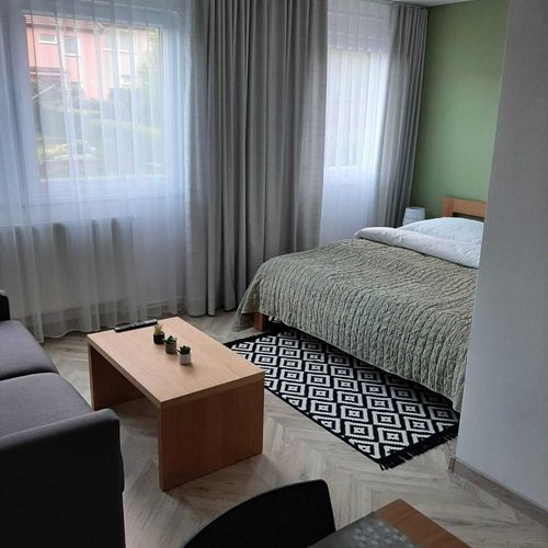 Apartman s terasou s vlastní kuchyňkou s manželskou postelí s 1 ložnicí (s možností přistýlky)