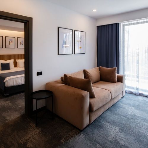 Apartament cu balcon cu 2 camere pentru 4 pers.