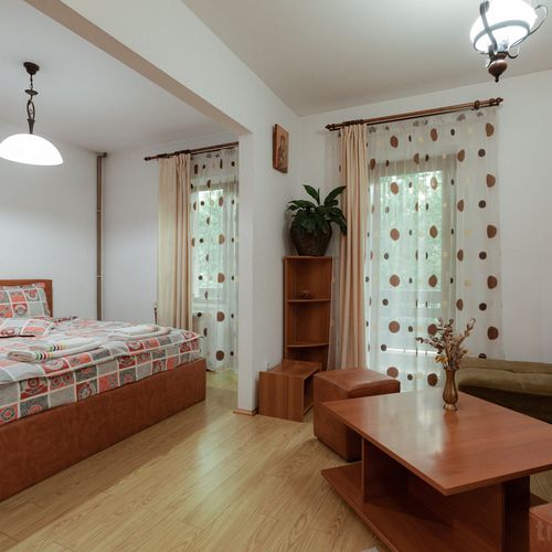 Apartament deluxe la etaj cu 1 camera pentru 4 pers. (se poate solicita pat suplimentar)
