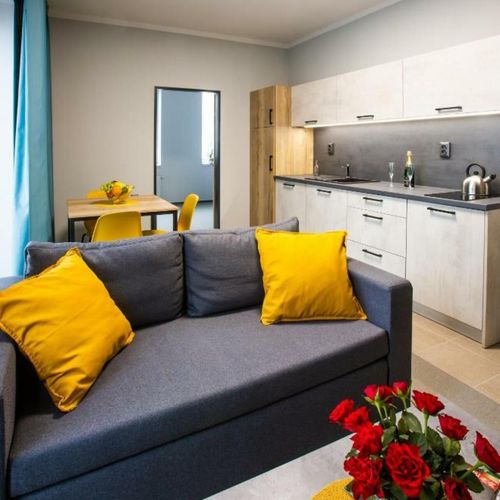 Apartament cu chicinetă proprie cu 1 camera pentru 3 pers. (se poate solicita pat suplimentar)