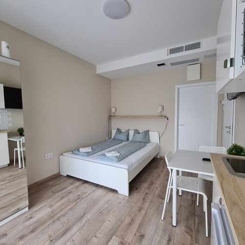 Apartament la etaj cu balcon cu 1 camera pentru 2 pers.