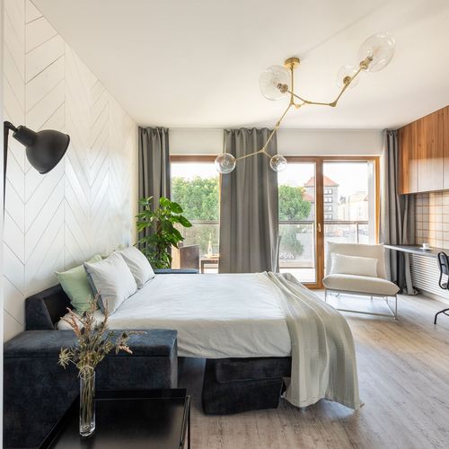 Apartament 2-osobowy z widokiem na rzekę z 1 pomieszczeniem sypialnianym