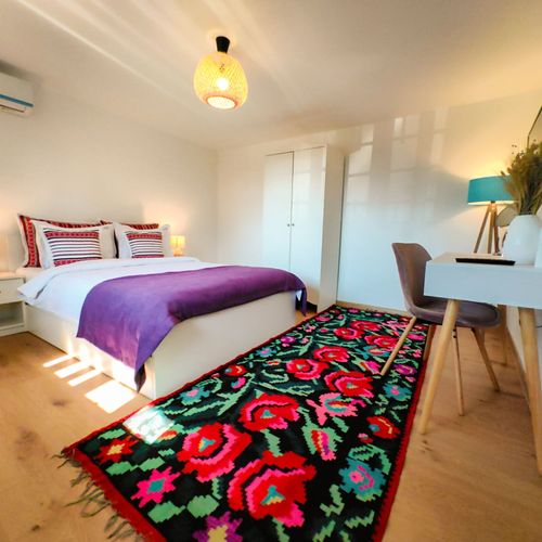 Apartament cu vedere spre grădină cu 2 camere pentru 4 pers.