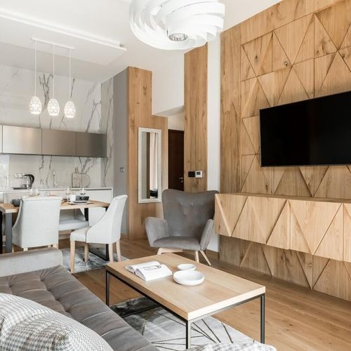 Apartament 4-osobowy z tarasem z widokiem na góry z 2 pomieszczeniami sypialnianymi