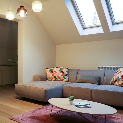 Apartament 4-osobowy na poddaszu z 1 pomieszczeniem sypialnianym