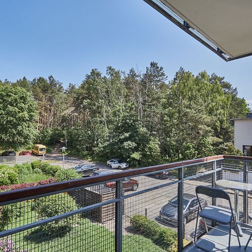 Apartament 4-osobowy na piętrze z balkonem z 2 pomieszczeniami sypialnianymi