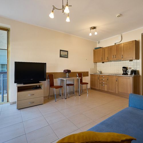 Apartament 3-osobowy na piętrze z balkonem z 1 pomieszczeniem sypialnianym