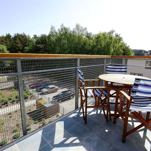Apartament 4-osobowy na piętrze z balkonem z 2 pomieszczeniami sypialnianymi