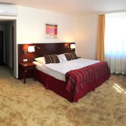 Apartman s klimatizací se sprchou s manželskou postelí s 1 ložnicí