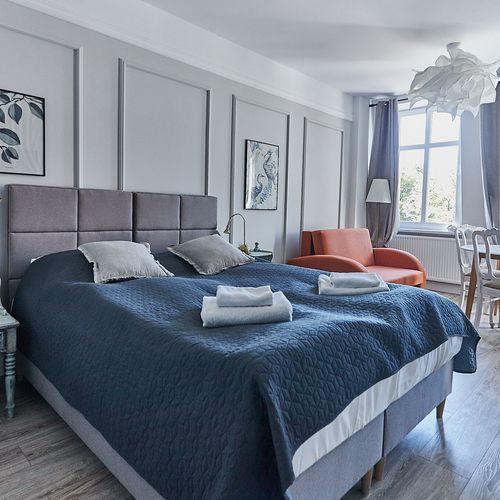 Apartament 3-osobowy na piętrze z balkonem z 1 pomieszczeniem sypialnianym