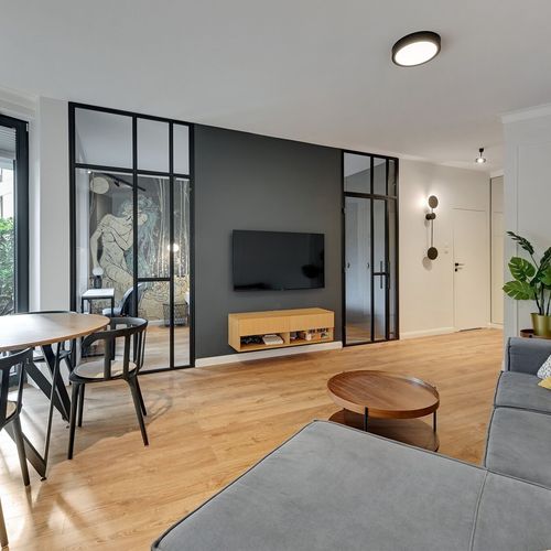 Apartament 4-osobowy Deluxe z dostępem do ogrodu z 2 pomieszczeniami sypialnianymi