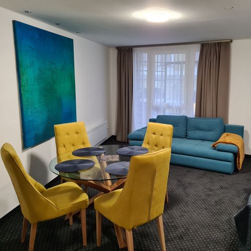 Apartament design cu vedere spre oraș cu 1 camera pentru 4 pers.