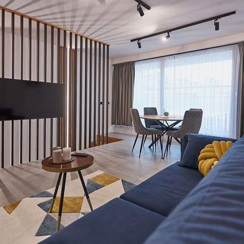 Apartament 5-osobowy na piętrze z widokiem na morze z 3 pomieszczeniami sypialnianymi