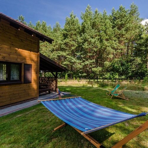 Domek drewniany 8-osobowy Tourist z widokiem na las