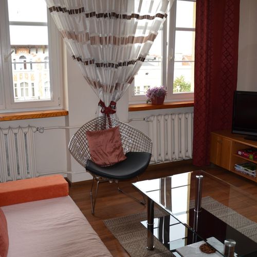 Apartament 5-osobowy na piętrze z widokiem na jezioro z 2 pomieszczeniami sypialnianymi