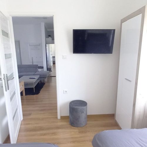 Apartament 4-osobowy tV z płaskim ekranem z klimatyzacją z 2 pomieszczeniami sypialnianymi (możliwa dostawka)