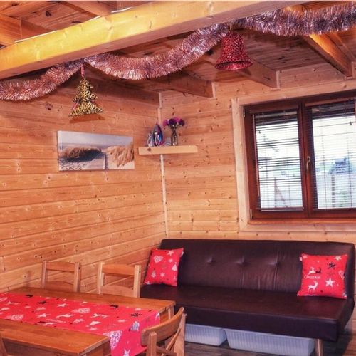 Domek drewniany 8-osobowy cały dom z tarasem