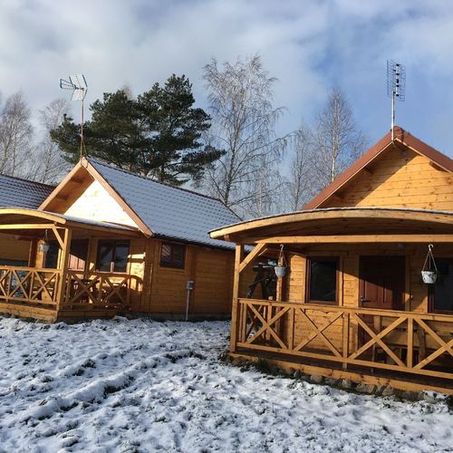 Domek drewniany 10-osobowy cały dom z tarasem