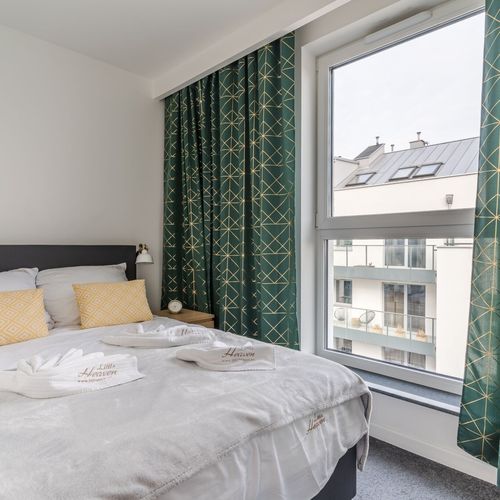 Apartament 4-osobowy Przyjazny podróżom rodzinnym z balkonem z 2 pomieszczeniami sypialnianymi