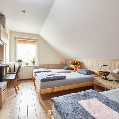 Apartament 3-osobowy z łazienką z aneksem kuchennym z 1 pomieszczeniem sypialnianym