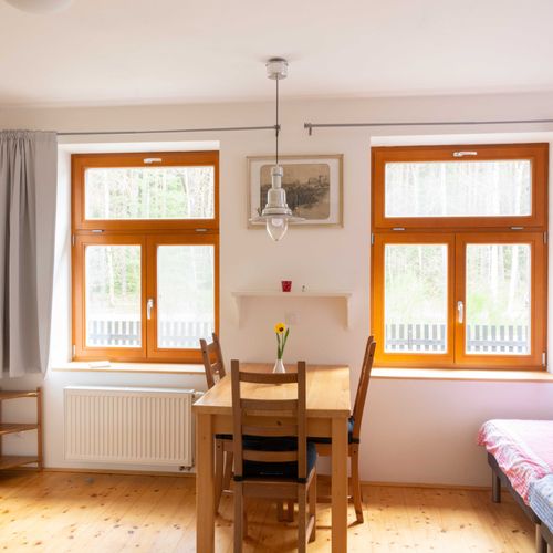 Apartman s koupelnou pro 2 os. s 1 ložnicí přízemní (s možností přistýlky)