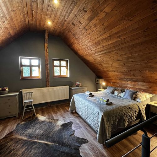 Apartman s terasou pro 4 os. s 1 ložnicí s výhledem do zahrady