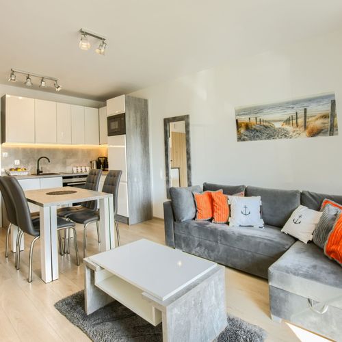 Apartament 4-osobowy na parterze z 2 pomieszczeniami sypialnianymi