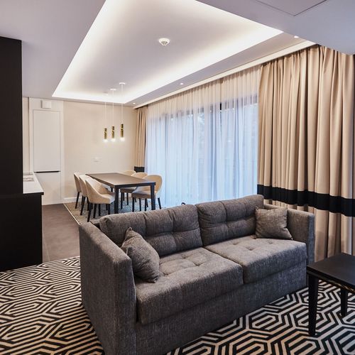 Apartament 6-osobowy na piętrze z balkonem z 3 pomieszczeniami sypialnianymi