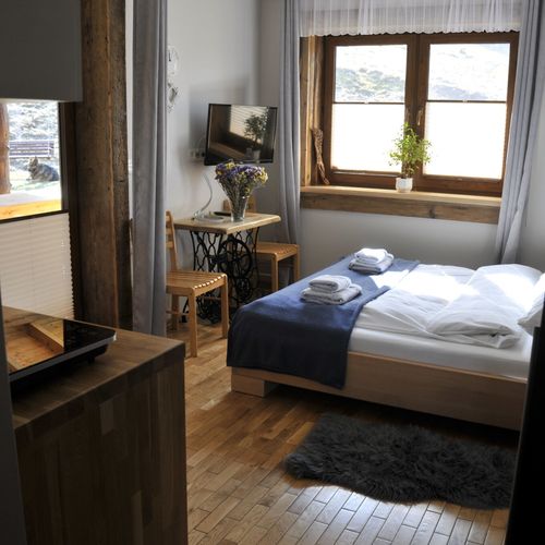 Executive Apartman s manželskou postelí s 1 ložnicí s výhledem na hory
