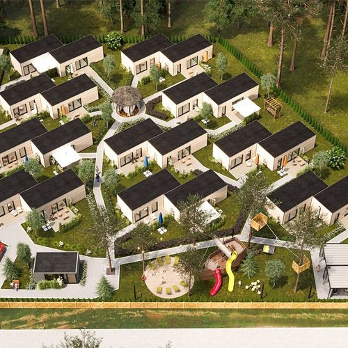 Domek letniskowy 6-osobowy parterowy Przyjazny podróżom rodzinnym