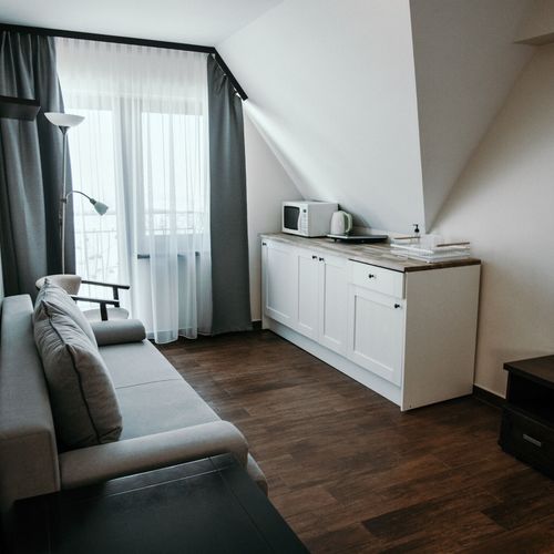 Apartament 3-osobowy na piętrze z aneksem kuchennym z 2 pomieszczeniami sypialnianymi