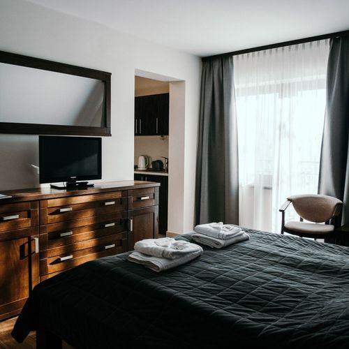 Apartament 2-osobowy na piętrze z aneksem kuchennym z 1 pomieszczeniem sypialnianym
