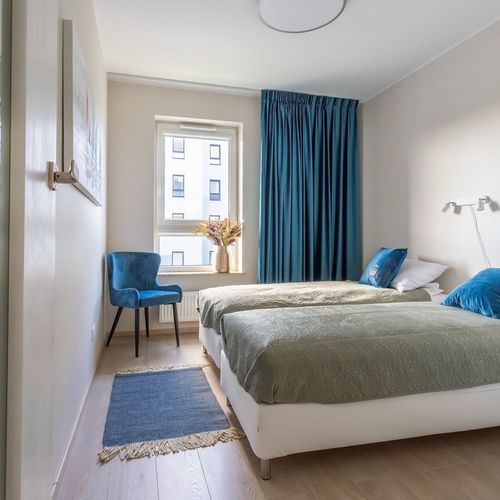 Apartament 4-osobowy Deluxe z widokiem na miasto z 2 pomieszczeniami sypialnianymi