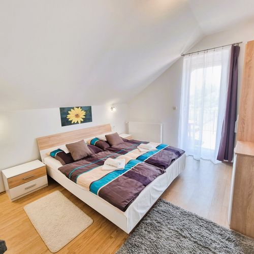Apartament la etaj cu vedere spre parc cu 1 camera pentru 2 pers.