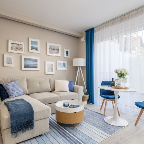 Apartament studio premium cu 2 camere pentru 4 pers.